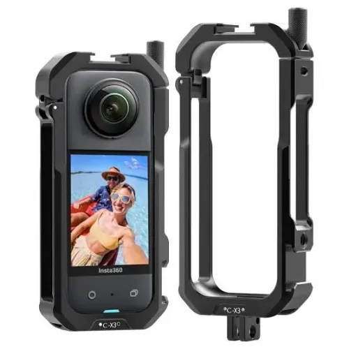 Insta 360 x3 - Cage Gaiola De Metal + Protetor - Ulanzi