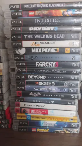 ?46 JOGOS DE PS3 - MINECRAFT, GOD OF WAR, THE LAST OF US E MAIS ?
