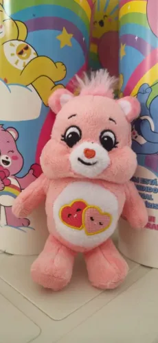 Ursinhos Carinhosos pelúcia Rosa bebê chaveiro Cacau show