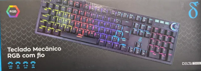 TECLADO MECANICO C/FIO DELTA-TM1111