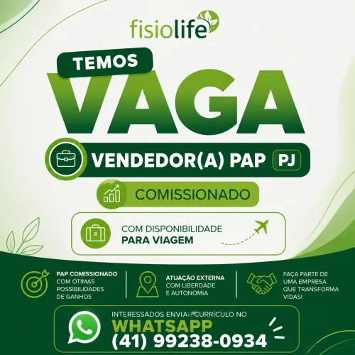 Vaga Vendedor PAP