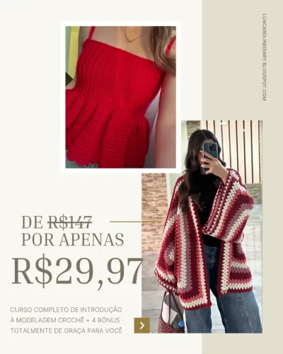 Curso de Crochê - Oportunidade