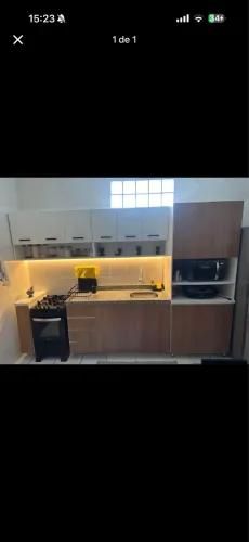 Armario Torre Quente e móvel de pia