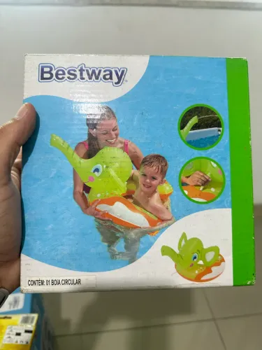 Boia circular inflável elefante - Bestway