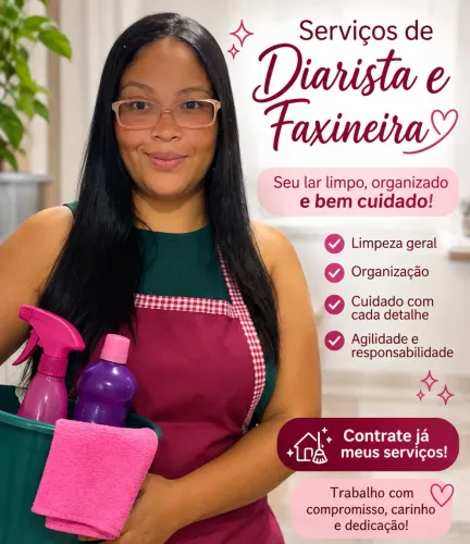 Faço diárias Aracaju e região.