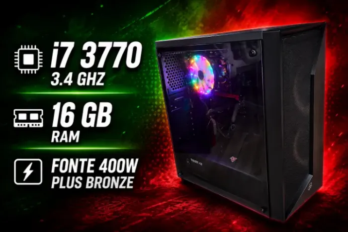 PC I7 3770 3.4ghz, -16GB ram, -Fonte 400w Plus bronze.