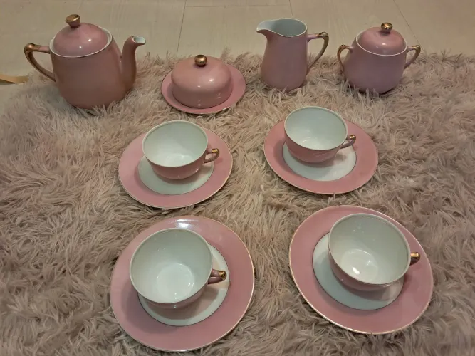Jogo de chá porcelana MAUÁ 8peças