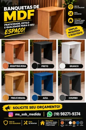 Banquetas de MDF