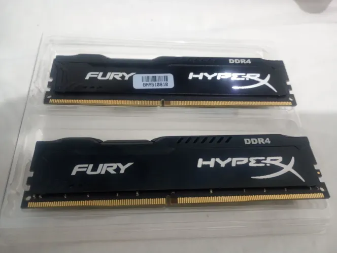 Memoria Gamer Preta Fury Hyperx DDR4 8gb 2400mhz (2x4)