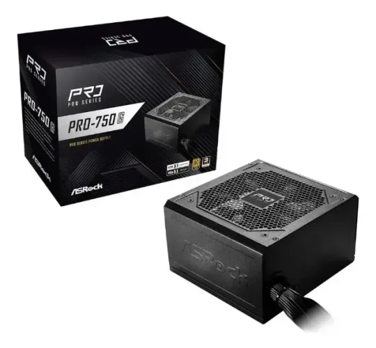 Fonte Gamer AsRock PRO 750 G 80 PLUS GOLD