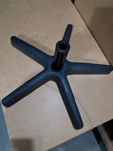Base estrela de metal com protetor para cadeira giratória 