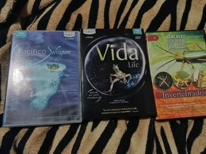 Kit DVDS documentários Natureza, Oceano Pacífico e Insetos