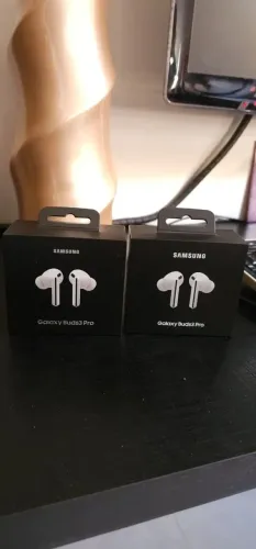 Samsung Galaxy Buds3 Pro Branco - Fone de Ouvido Sem Fio com Galaxy AI (Novo/Lacrado)