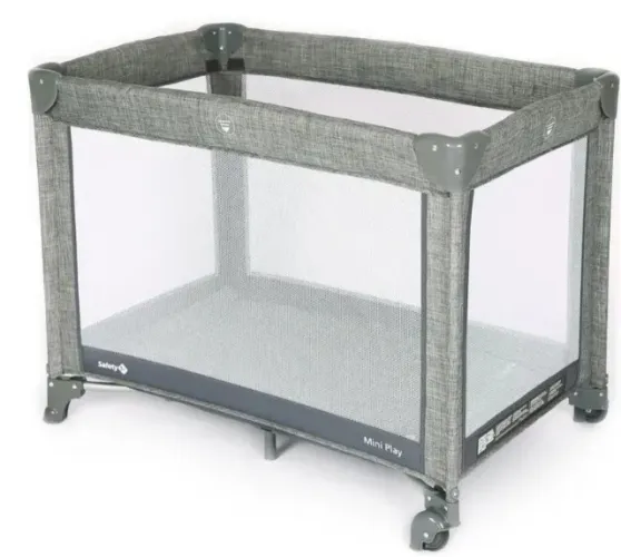 Berço portátil Safety 1st, Berço Mini Play, Grey Denim