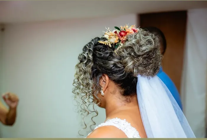 Arranjo cabelo noiva