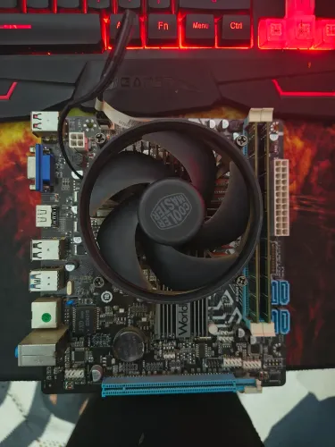 Kit completo placa mãe processador cooler memória ram