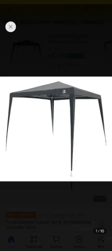 Vendo tenda/gazebo dobravel 3x3m, seminova