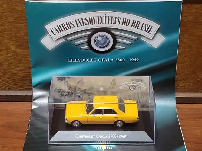 Chevrolet Opala 2500 1969 Coleção Carros Inesquecíveis do Brasil - Carrinho Miniatura 1/43