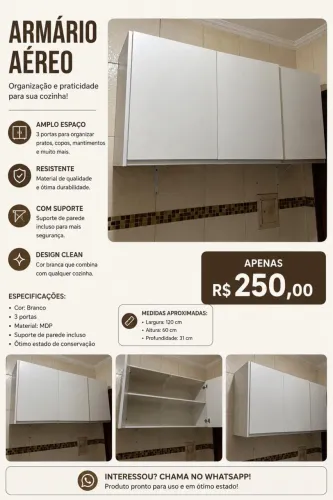Armário semi novo