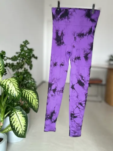 Calça legging Academia P/ M, Roxa e Rosa levanta bumbum