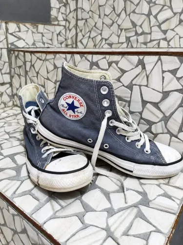 All Star Original Cano Alto Cinza - Tam 38
