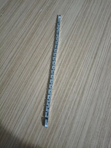 Pulseira de aço ( prata fina)