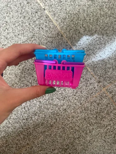 Cestinha rosa e azul shopinks originais