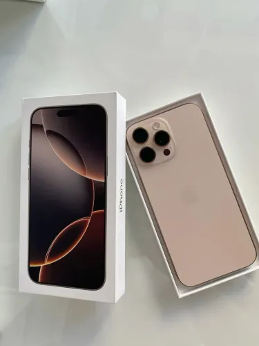 iPhone 16 pro max 256gb titânio desert com Garantia Apple até março de 2027