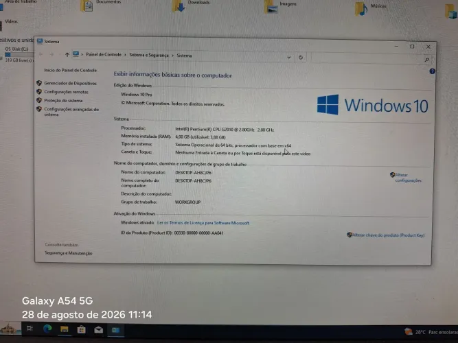 Computador Pentium G2010 / 2.8GHz - HD500GB - 4GB RAM