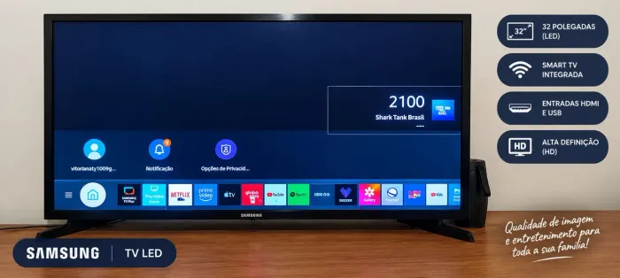 Smart TV Samsung LED 32? HD - R$ 750