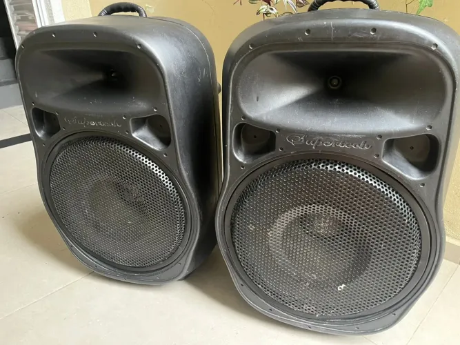 Caixas Amplificadas Supertech ? Som Forte para Festa e Evento
