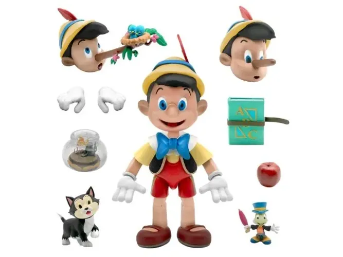 Pinocchio Disney ULTIMATES Super7 escala 7 polegadas