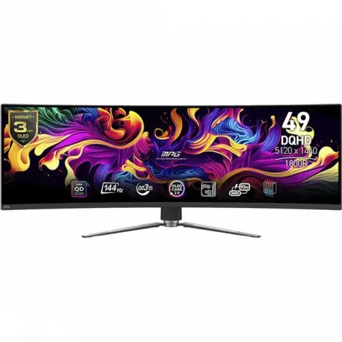 Monitor Gamer 49" MSI Curvo QD-OLED DQHD 144HZ 0.03ms