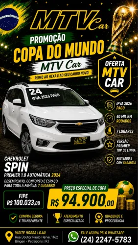 Chevrolet Spin Premier 1.8 8V Econo.flex 5P Aut. 2024