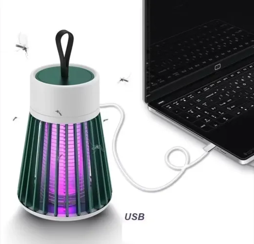 Luminária Anti- Mosquito Repelente Elétrico Lâmpada U.V Armadilha Para Insetos Direto USB