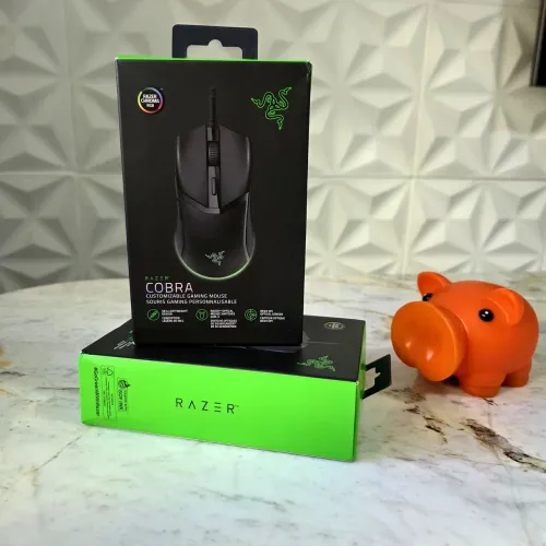 Mouse Gamer Razer Cobra com Fio 8500 DPI 58g RGB Chroma - Novo Lacrado c/ Nota Fiscal