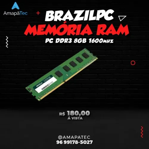 MEMORIA PC 8GB DDR3 1600