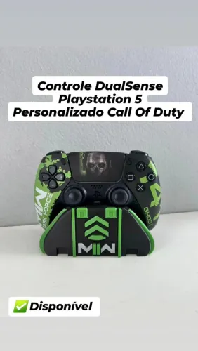 Controle DualSense Playstation 5 Personalizado Call Of Duty + Base (Aceito Cartão)