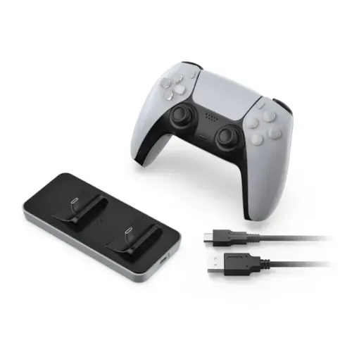 Base Carregadora Duplo Para Controle Ps5 de Mesa - Charging Dock