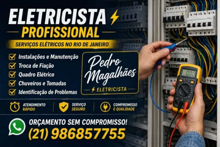Eletricista profissional - Montagem de quadro, troca de fiação, chuveiro, ventilador e etc
