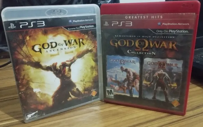 Combo 3 jogos deus da guerra Playstation 3/ps3
