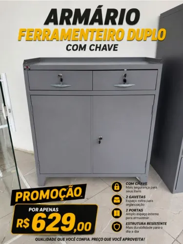 Armário ferramenteiro duplo 