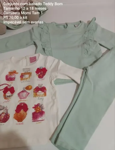 Conjunto infantil inverno menina