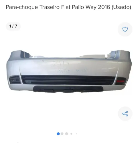 Parachoque traseiro palio way original 