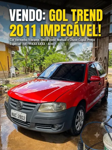 Volkswagen Gol Geração IV City Trend 1.0 8V MI Total Flex Mec. 4P 2011