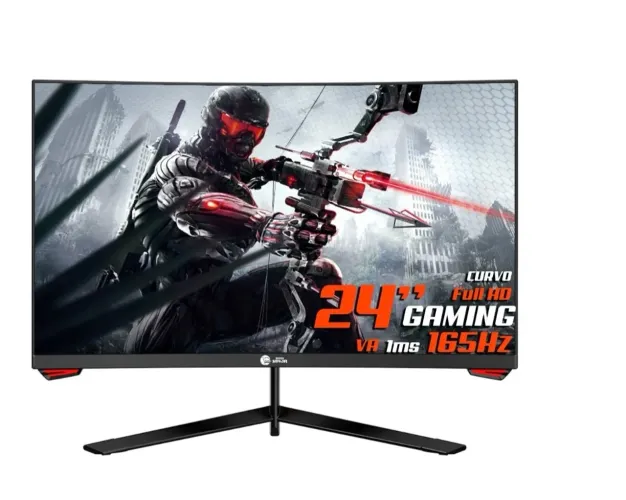 Monitor Gamer Ninja Sharingan, 24 Pol, Curvo, Full HD, 1ms, 165Hz