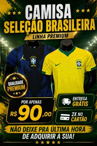 Não dei pra última hora, garanta sua camisa da seleção brasileira