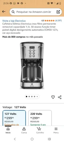 Cafeteira nova