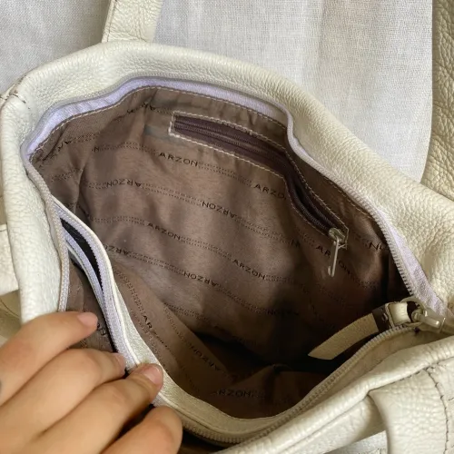 bolsa arzon couro legítimo