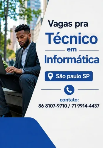 TÉCNICO DE INFORMÁTICA PARA CONTRATAÇÃO